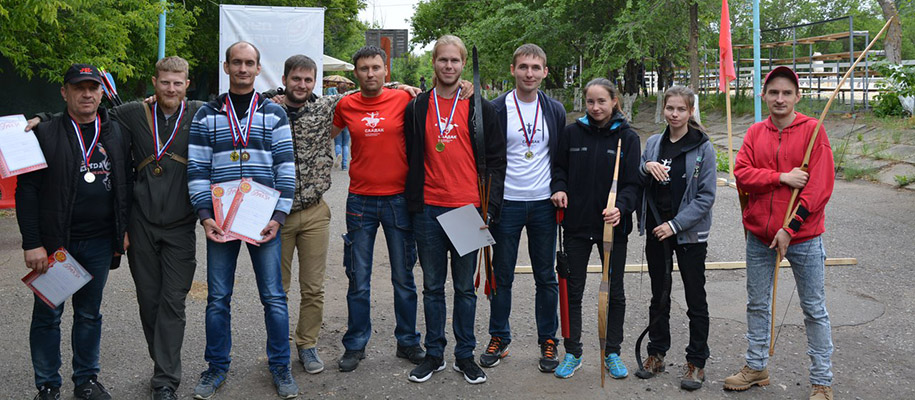 Награждение участников турнира по стрельбе из лука в Волгограде 10.06.2017